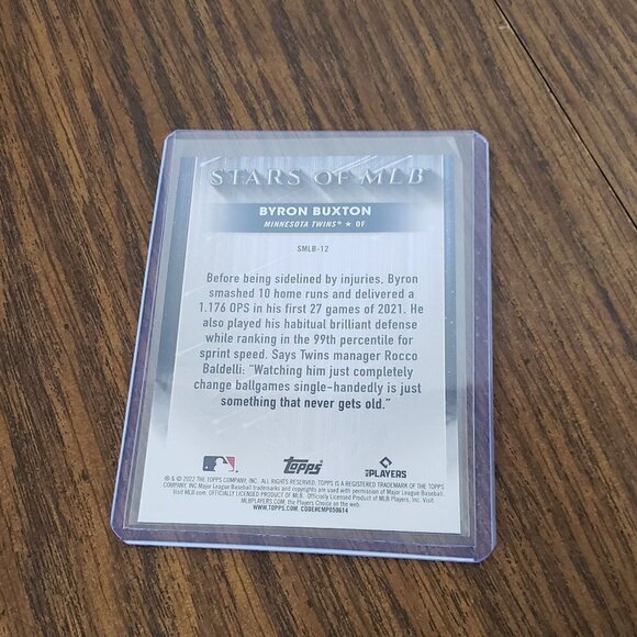 2022 Topps Series 1 Byron Buxton Stars of the MLB #SMLB-12 Minnesota Twins - Picture 3 of 3